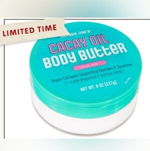 Brand New in Packaging Trader Joe’s Cacay Oil Body Butter Dragonfruit Jasmine